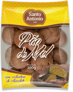 Pão de Mel Coberto com Chocolate