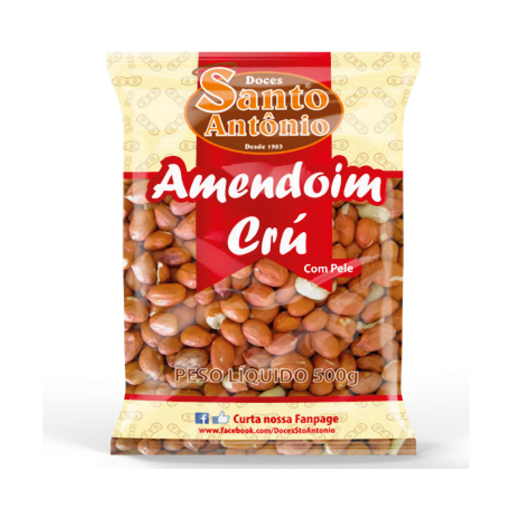 Amendoim Cru Sem Pele 500g